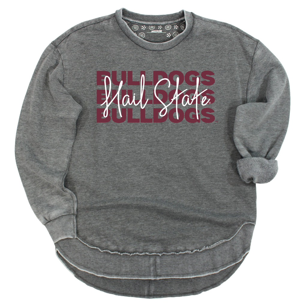 Game Time Poncho Fleece- Mississippi State University