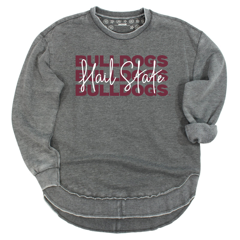 Game Time Poncho Fleece- Mississippi State University