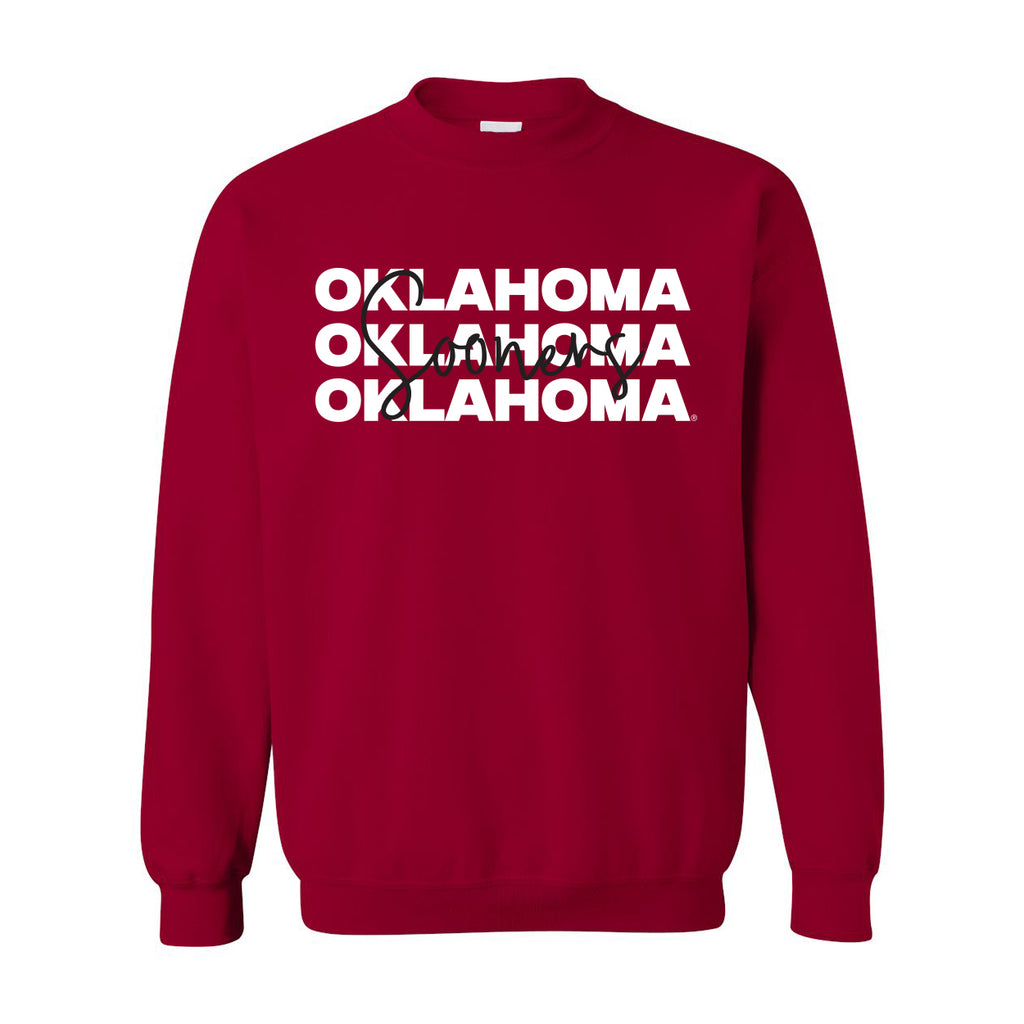 Game Time Crewneck- University of Oklahoma