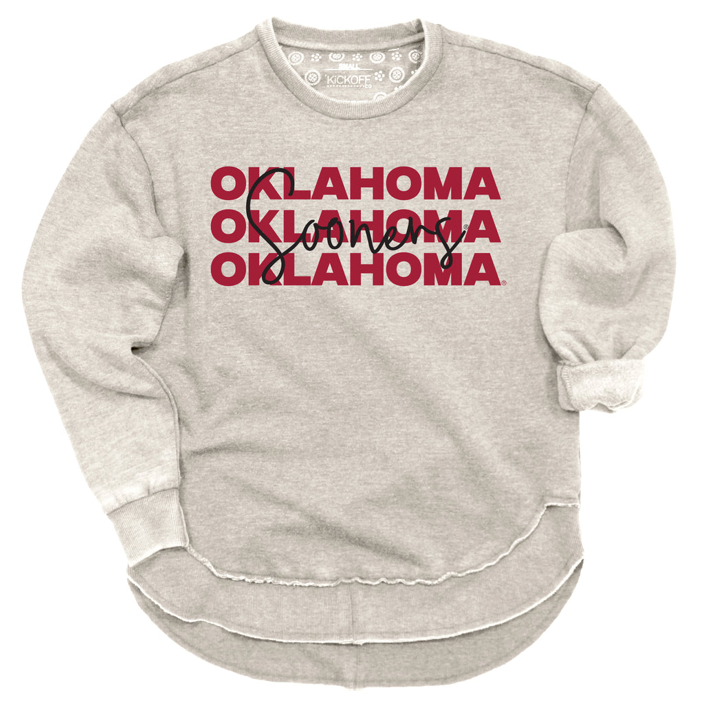 Game Time Poncho Fleece- University of Oklahoma