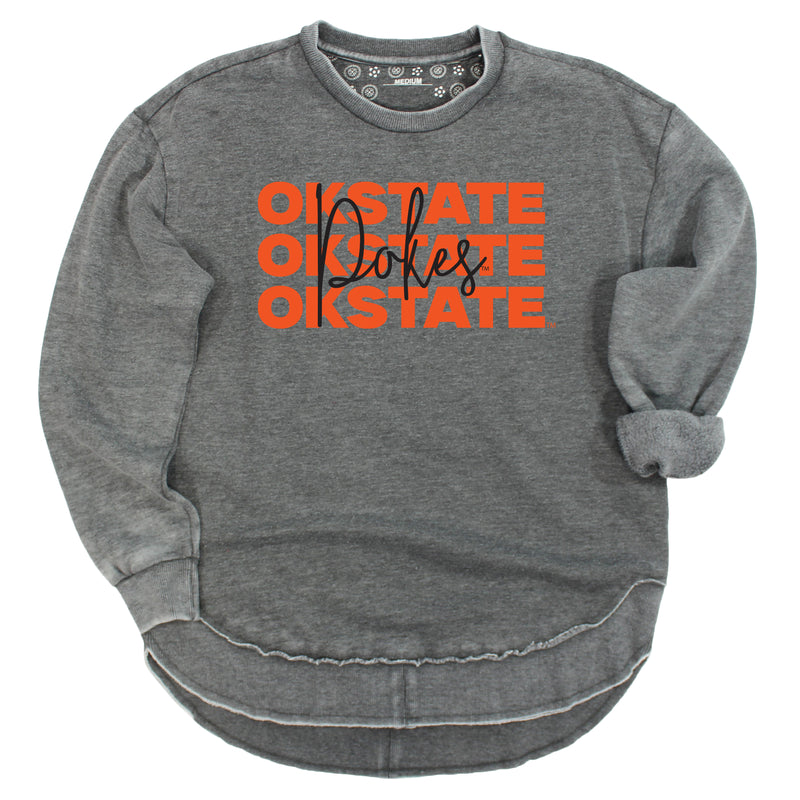 Game Time Poncho Fleece- Oklahoma State University