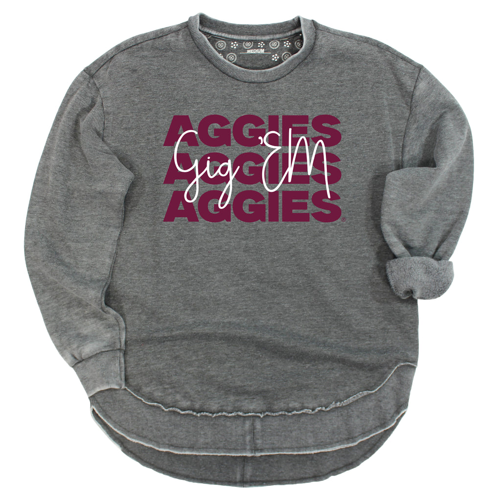 Game Time Poncho Fleece- Texas A&M