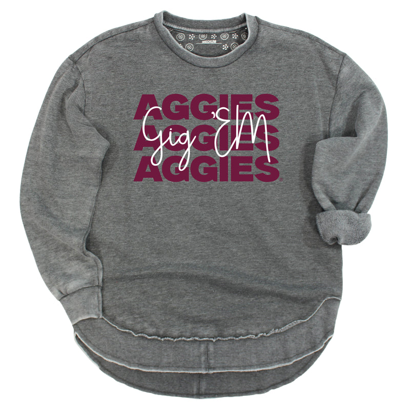 Game Time Poncho Fleece- Texas A&M