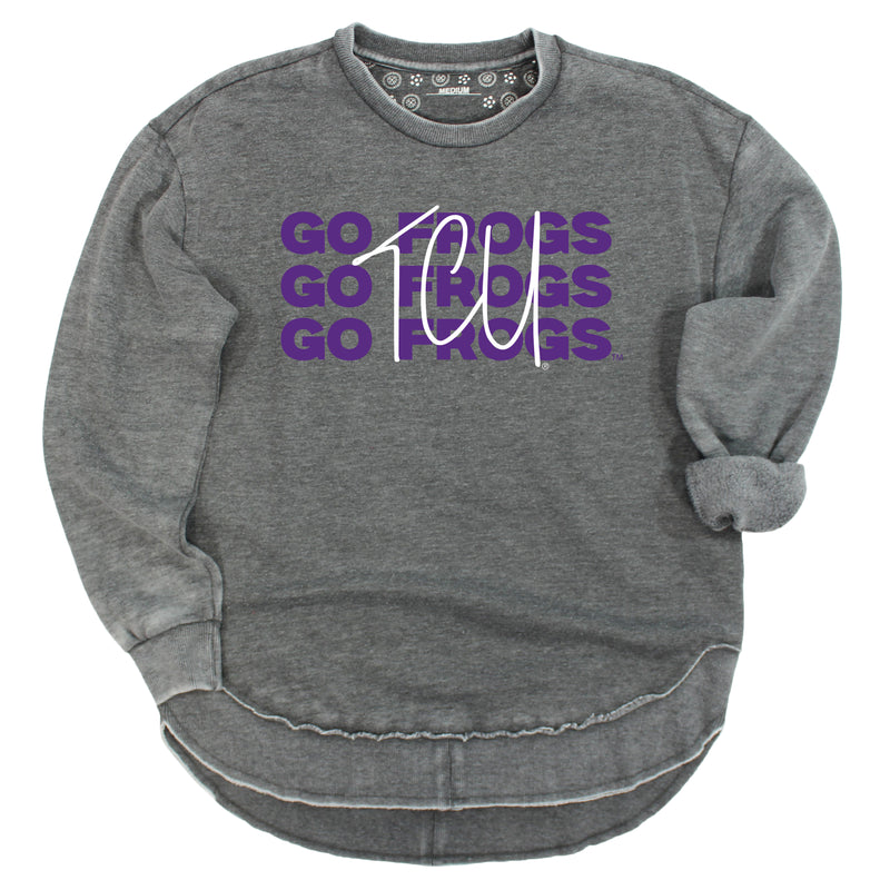Game Time Poncho Fleece- Texas Christian University