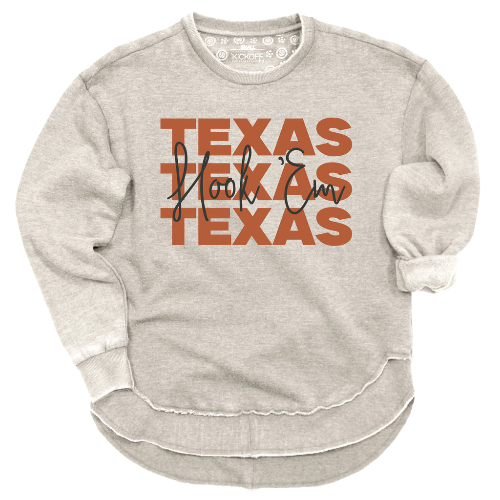 Game Time Poncho Fleece- University of Texas