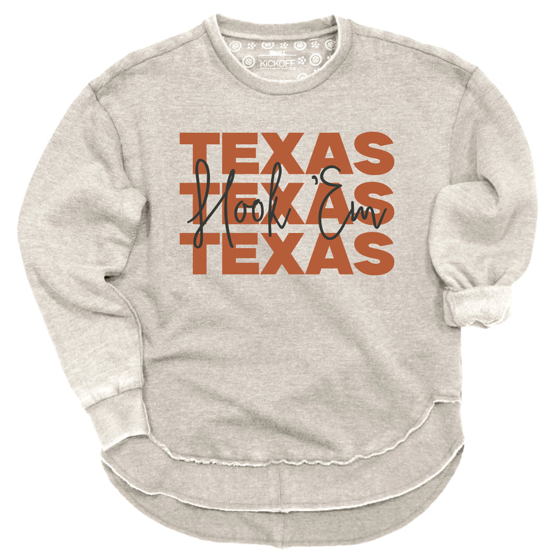 Game Time Poncho Fleece- University of Texas
