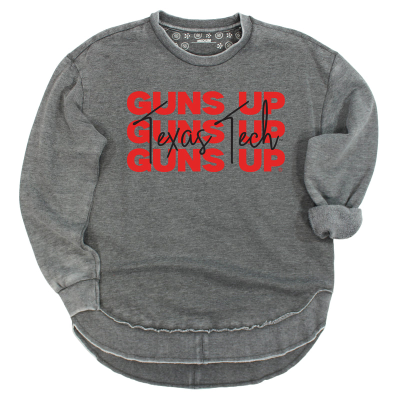 Game Time Poncho Fleece- Texas Tech University