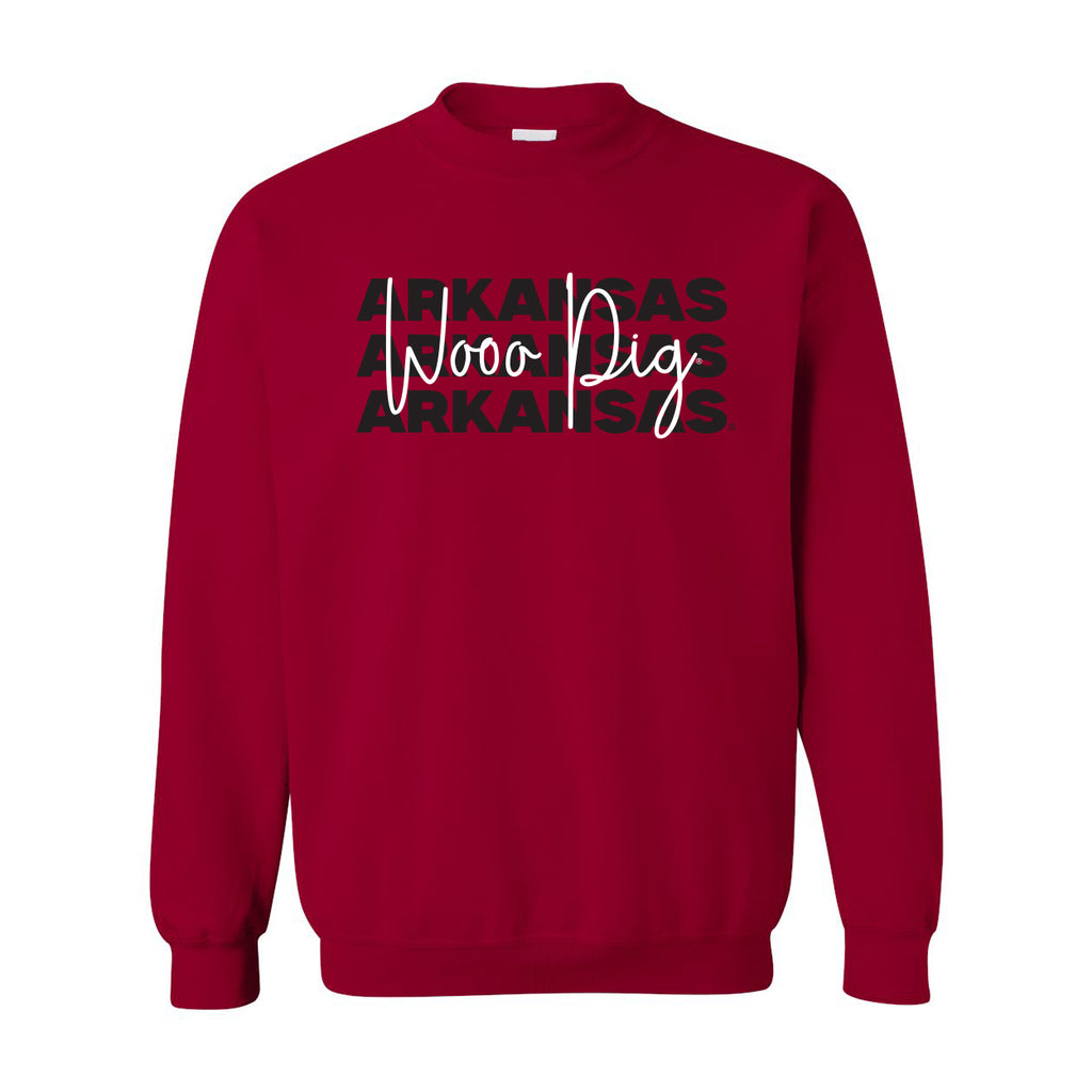 Game Time Crewneck- University of Arkansas