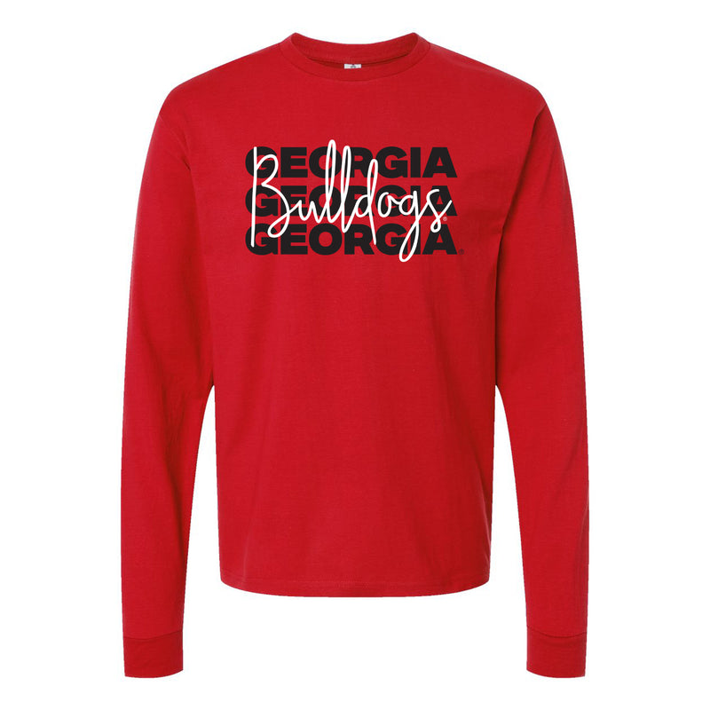 Game Time Crewneck (Long Sleeve Tee)- University of Georgia