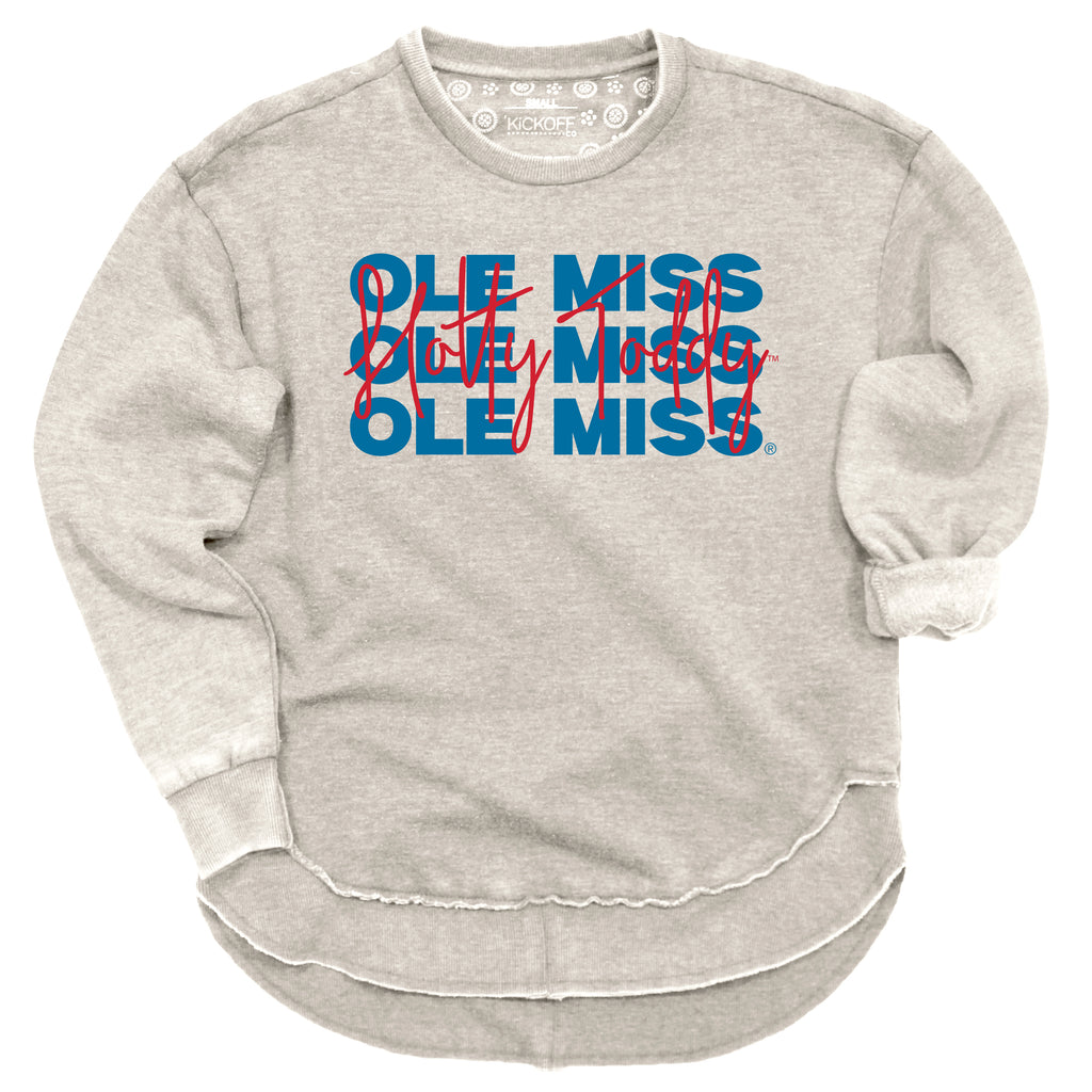 Game Time Poncho Fleece- University of Mississippi
