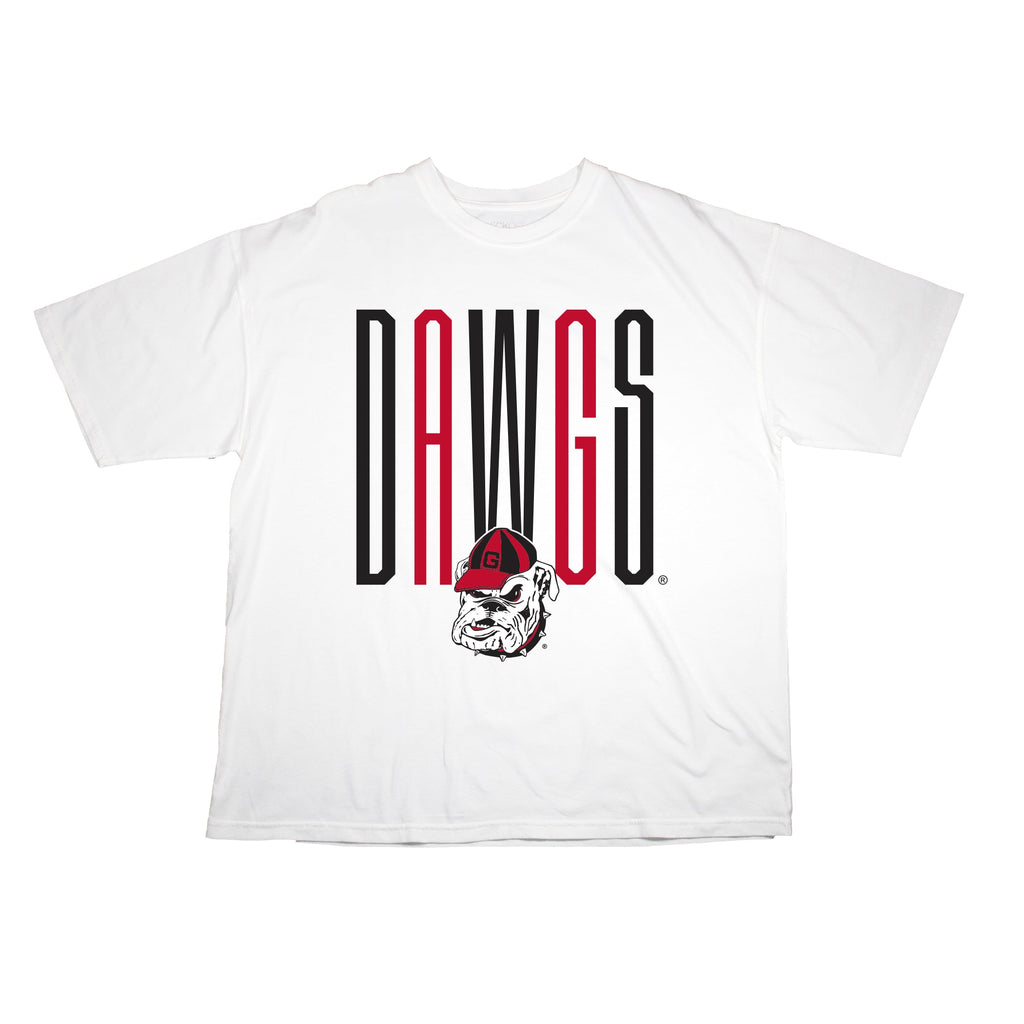 Goal Post Oversize Tee in University of Georgia