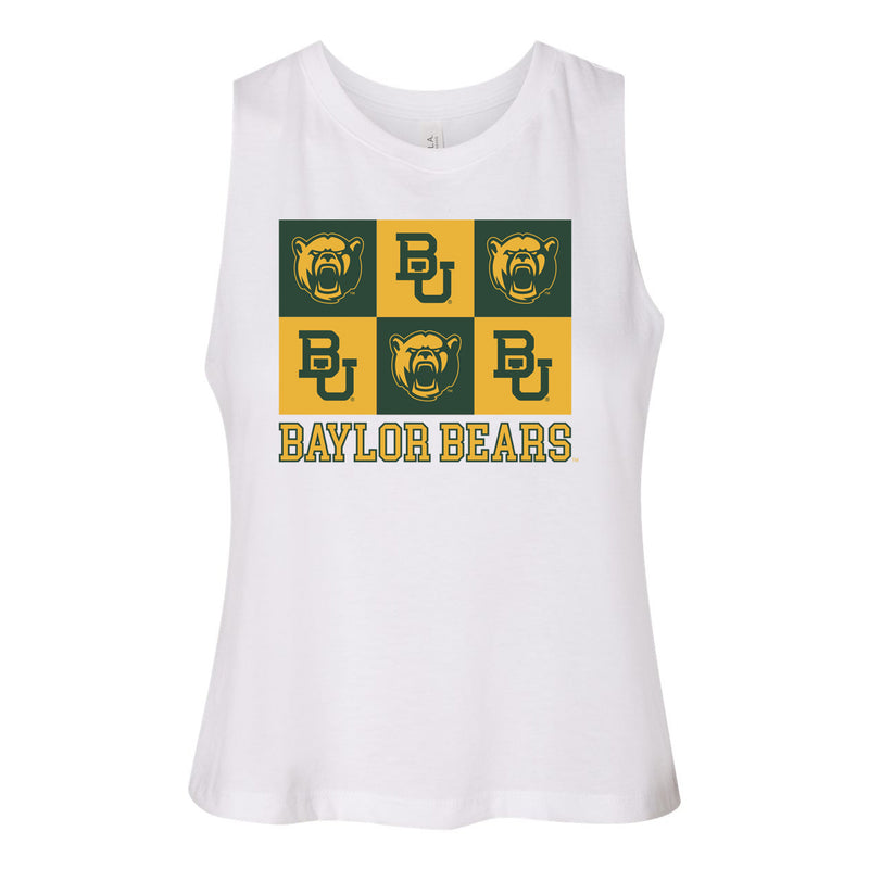 Gridiron Cut-Off Tee- Baylor University