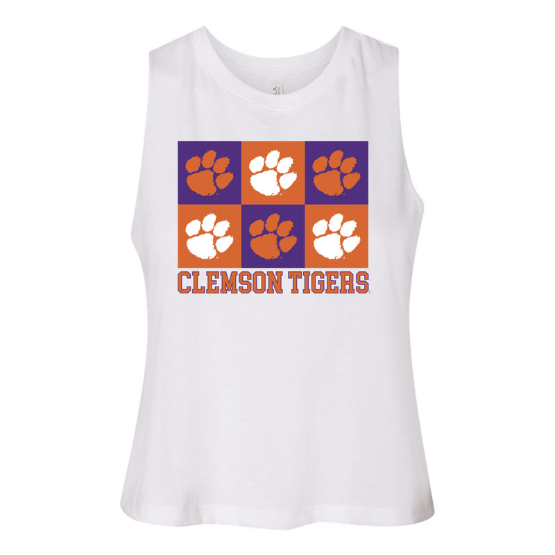 Gridiron Cut-Off Tee- Clemson University
