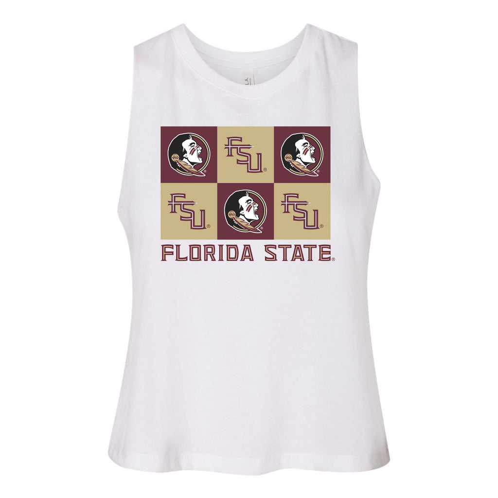 Gridiron Cut-Off Tee- Florida State University