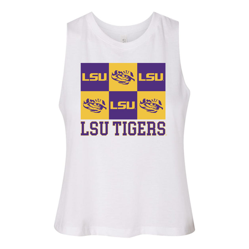 Gridiron Cut-Off Tee- Louisiana State University