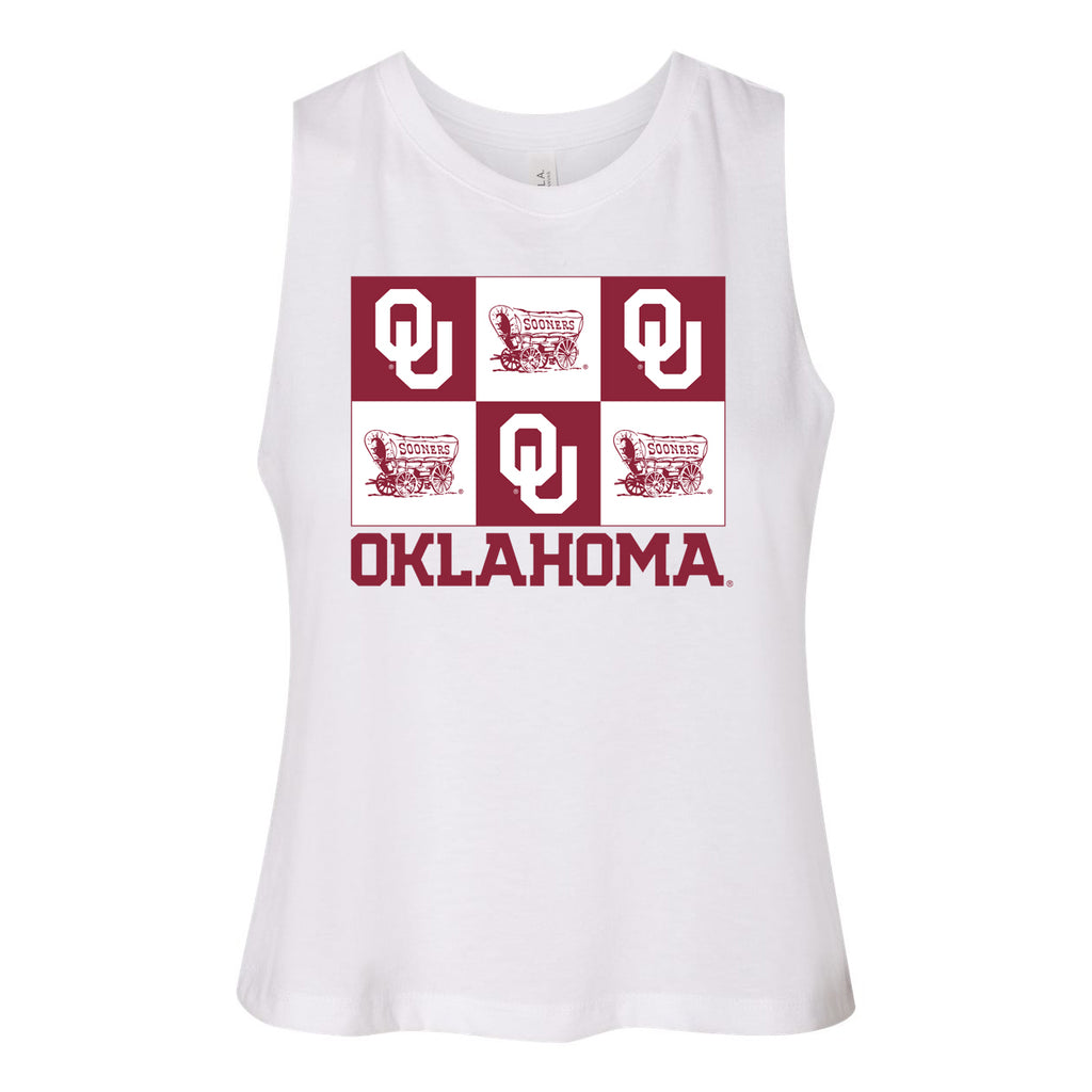 Gridiron Cut-Off Tee- University of Oklahoma