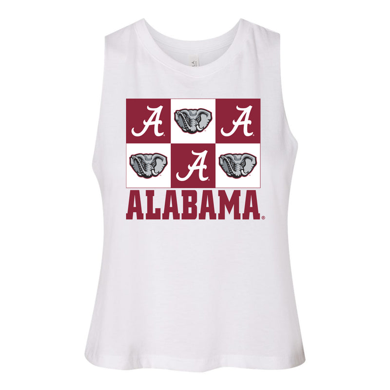 Gridiron Cut-Off Tee- University of Alabama