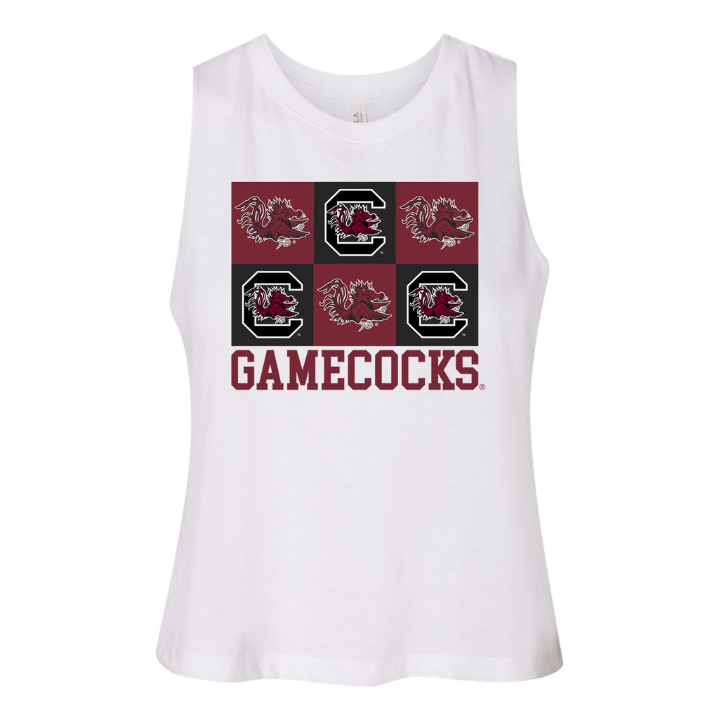 Gridiron Cut-Off Tee- University of South Carolina