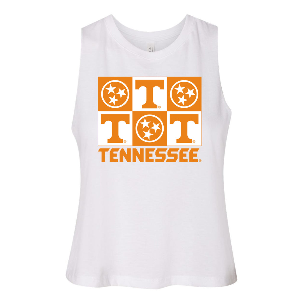 Gridiron Cut-Off Tee- University of Tennessee
