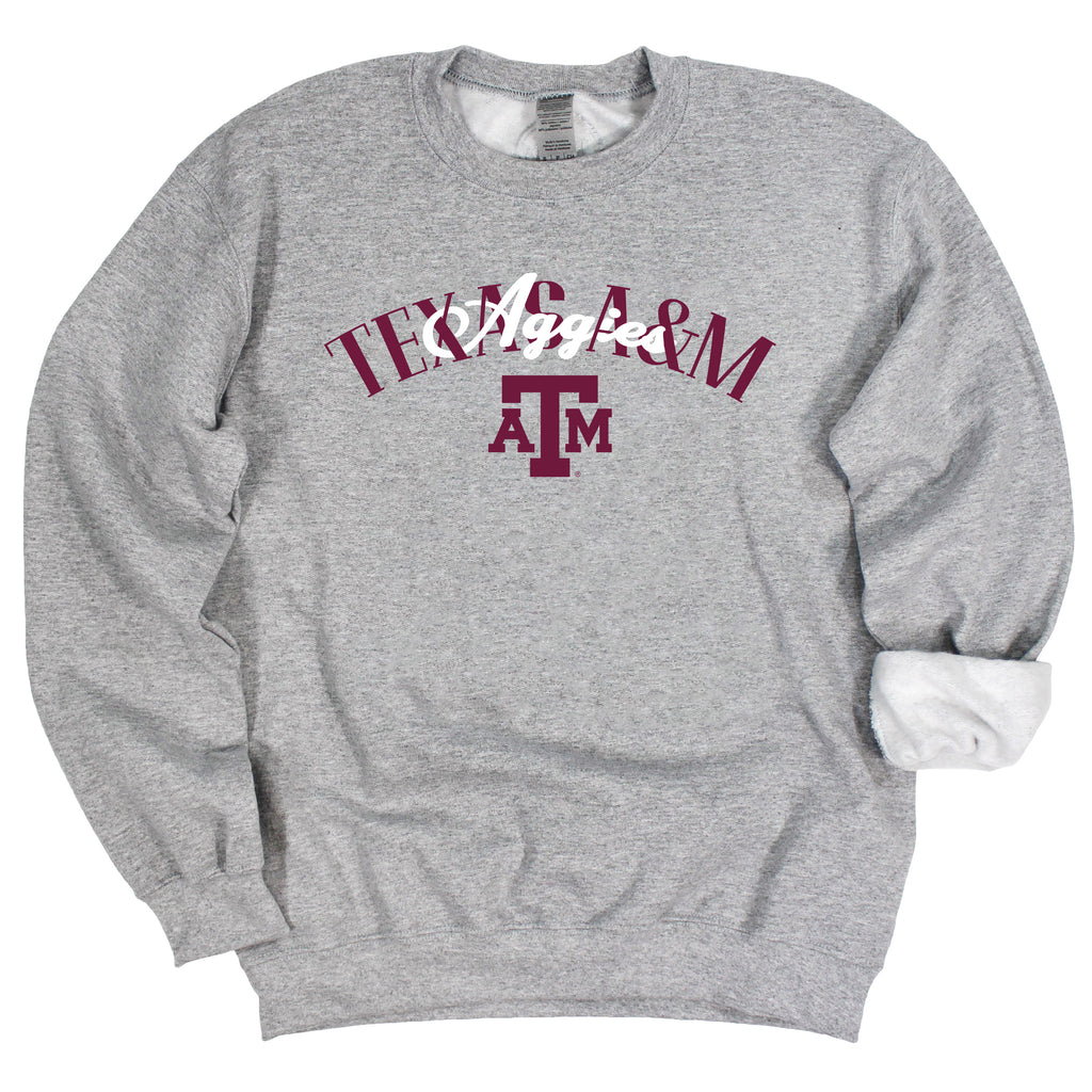 In The Huddle Crewneck- Texas A&M
