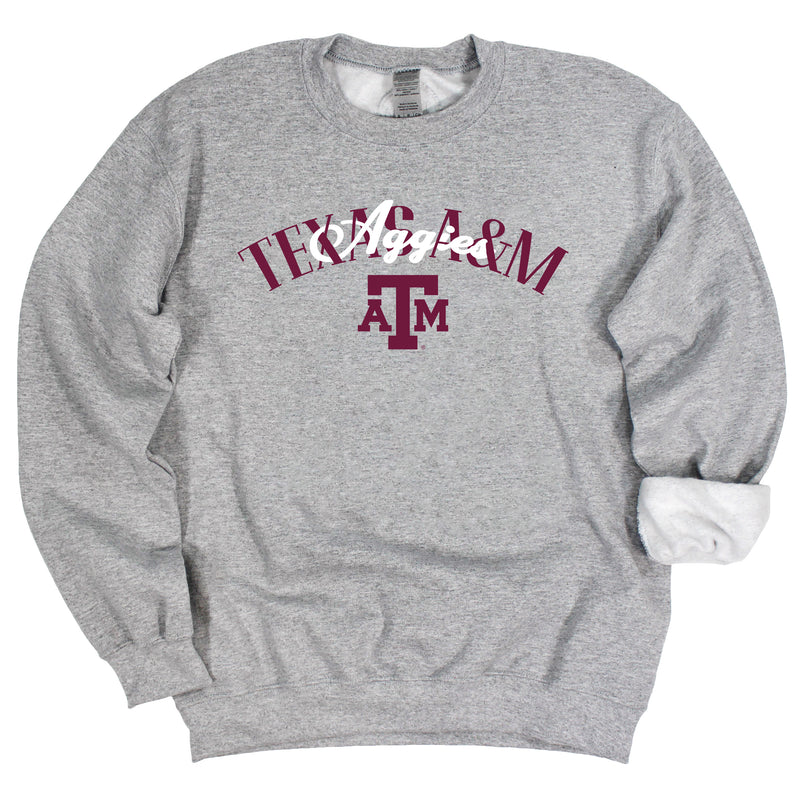 In The Huddle Crewneck- Texas A&M