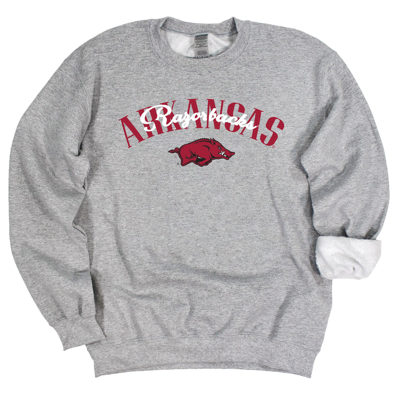 In The Huddle Crewneck- University of Arkansas