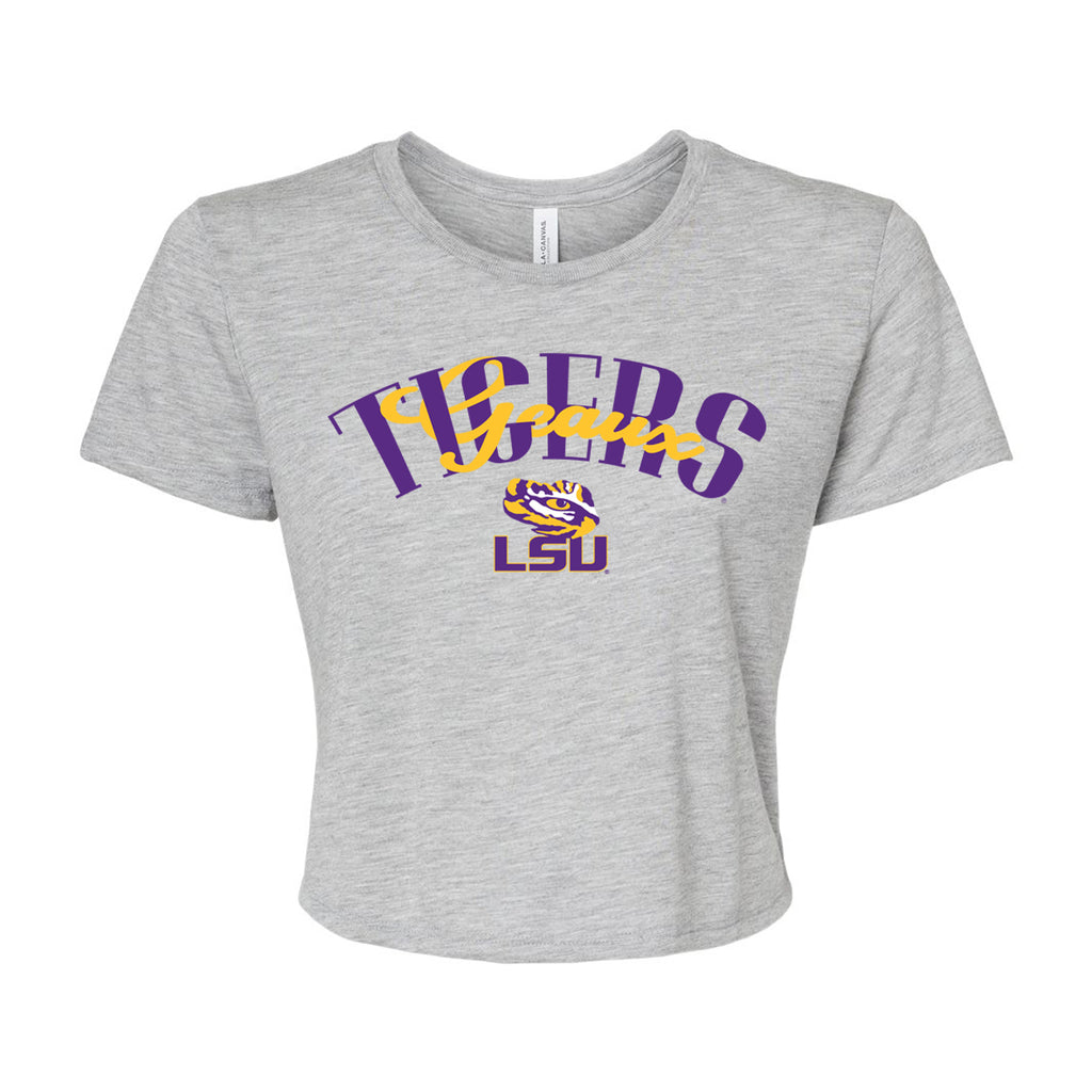 In The Huddle Crop Tee- Louisiana State University