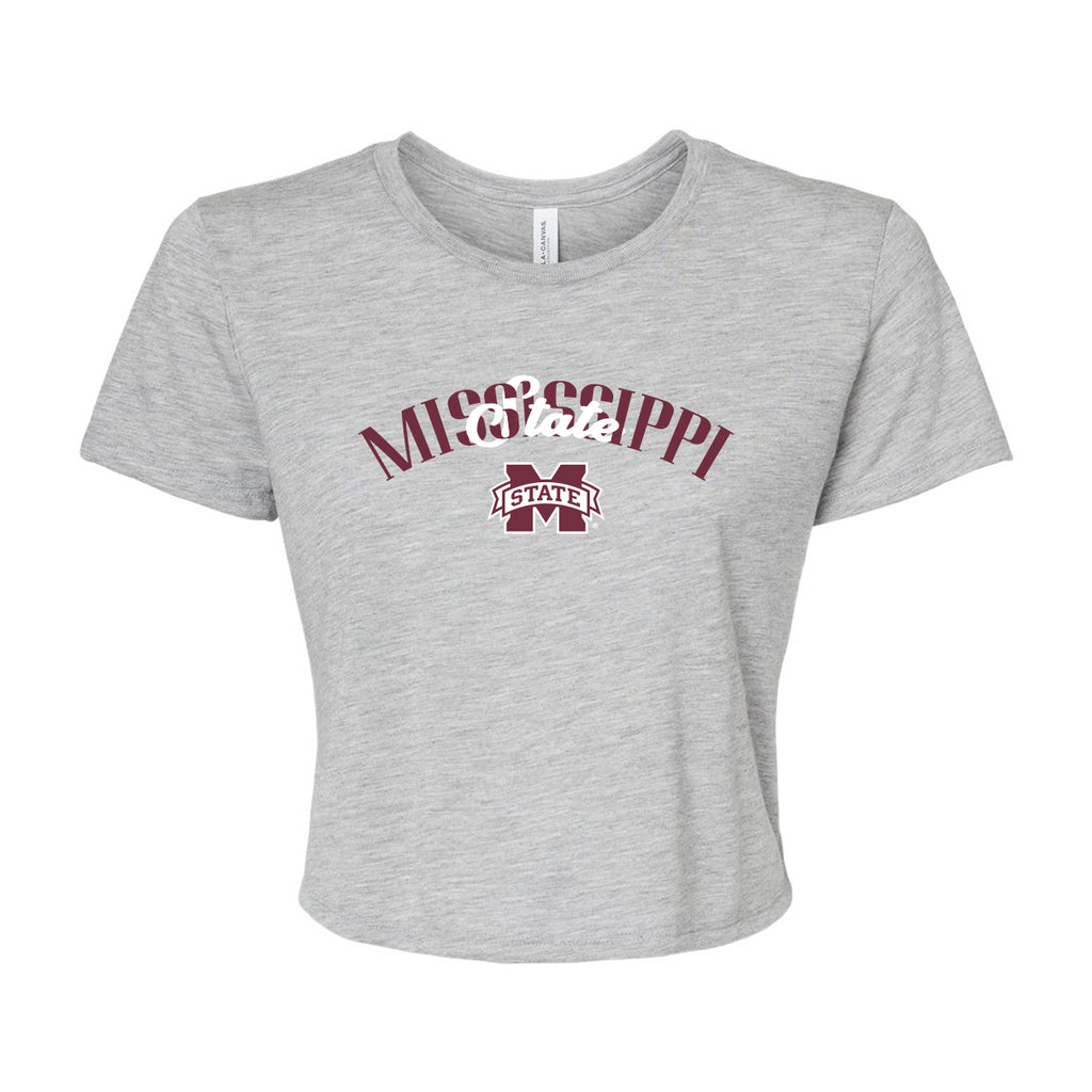 In The Huddle Crop Tee- Mississippi State University