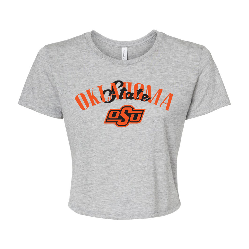 In The Huddle Crop Tee- Oklahoma State University