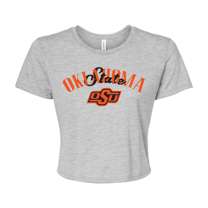 In The Huddle Crop Tee- Oklahoma State University