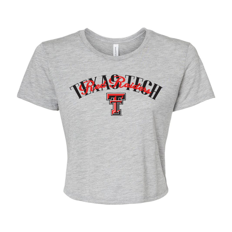 In The Huddle Crop Tee- Texas Tech University