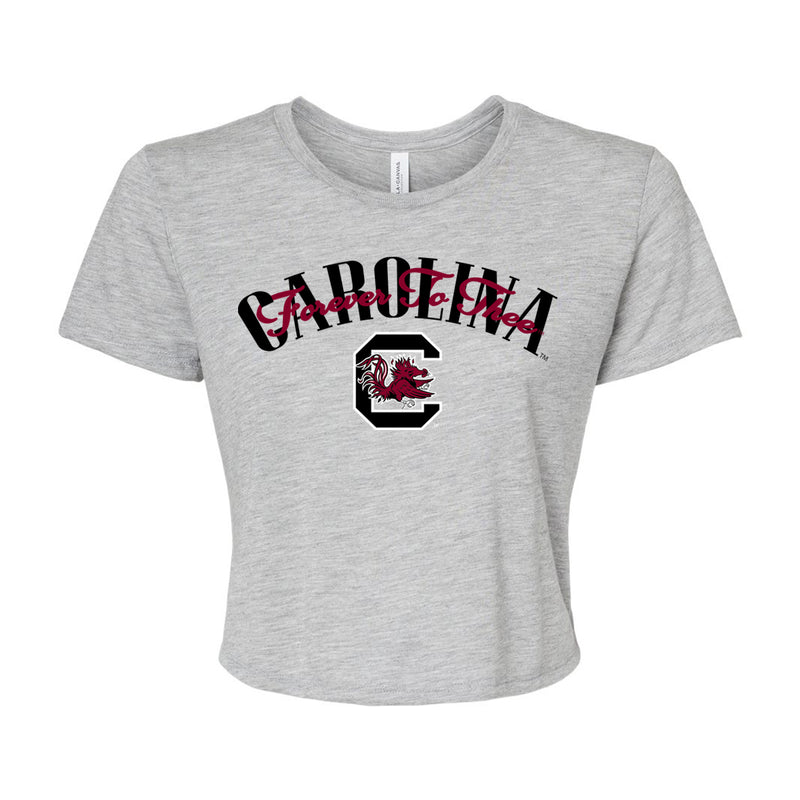 In The Huddle Crop Tee- University of South Carolina