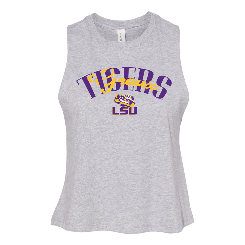 In The Huddle Cutoff Tee- Louisiana State University