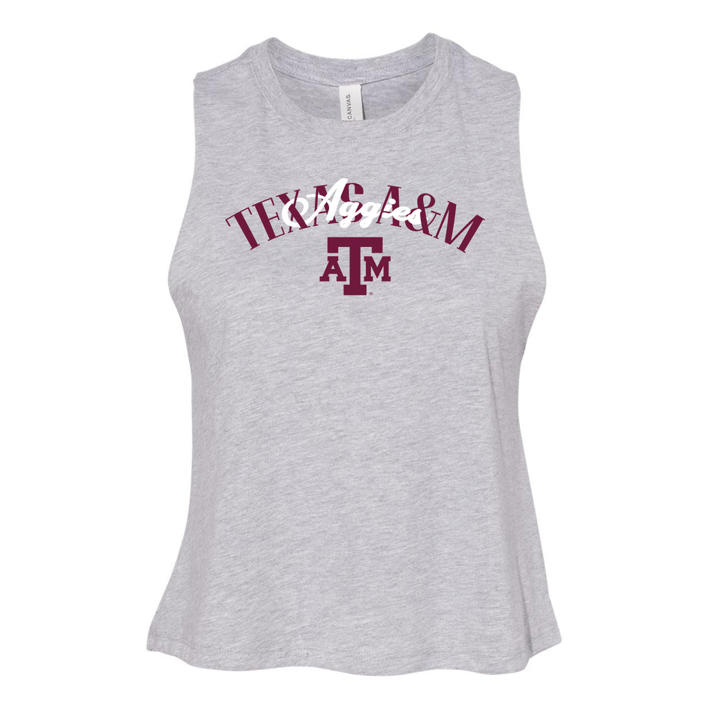 In The Huddle Cutoff Tee- Texas A&M