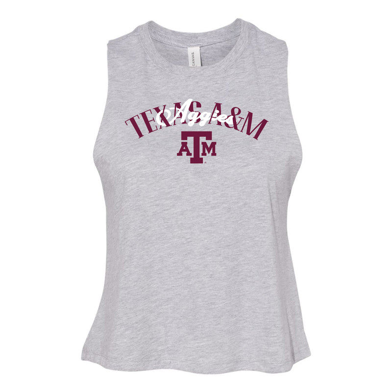 In The Huddle Cutoff Tee- Texas A&M