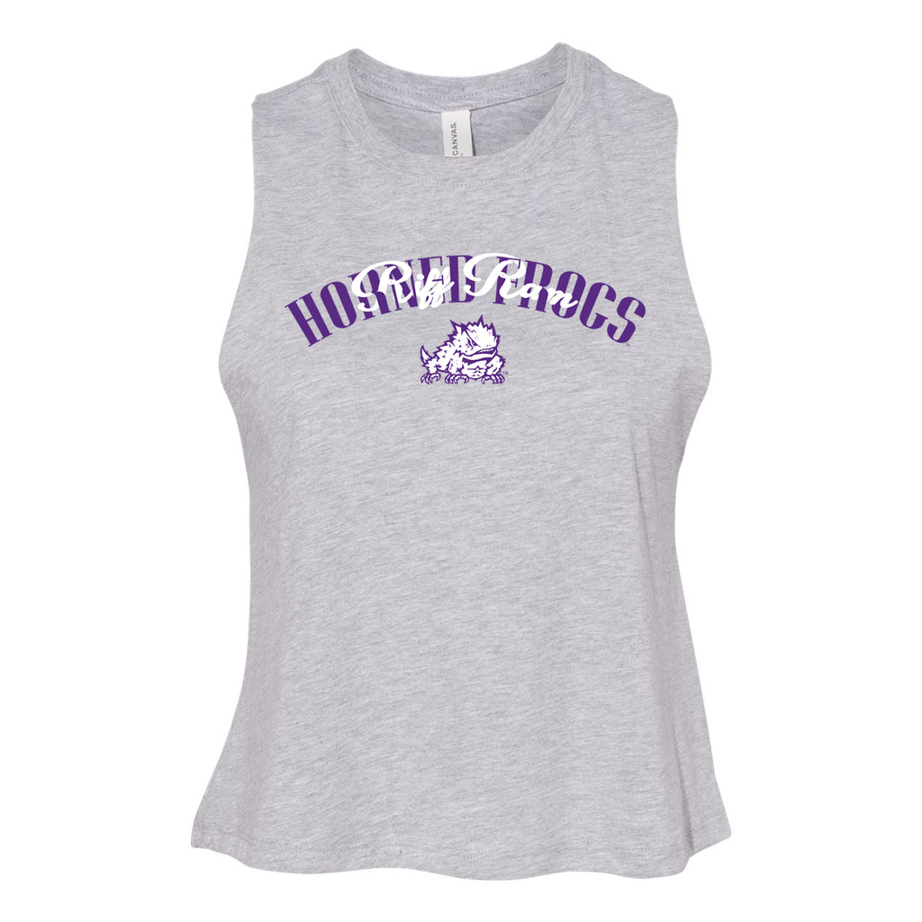 In The Huddle Cutoff Tee- Texas Christian University