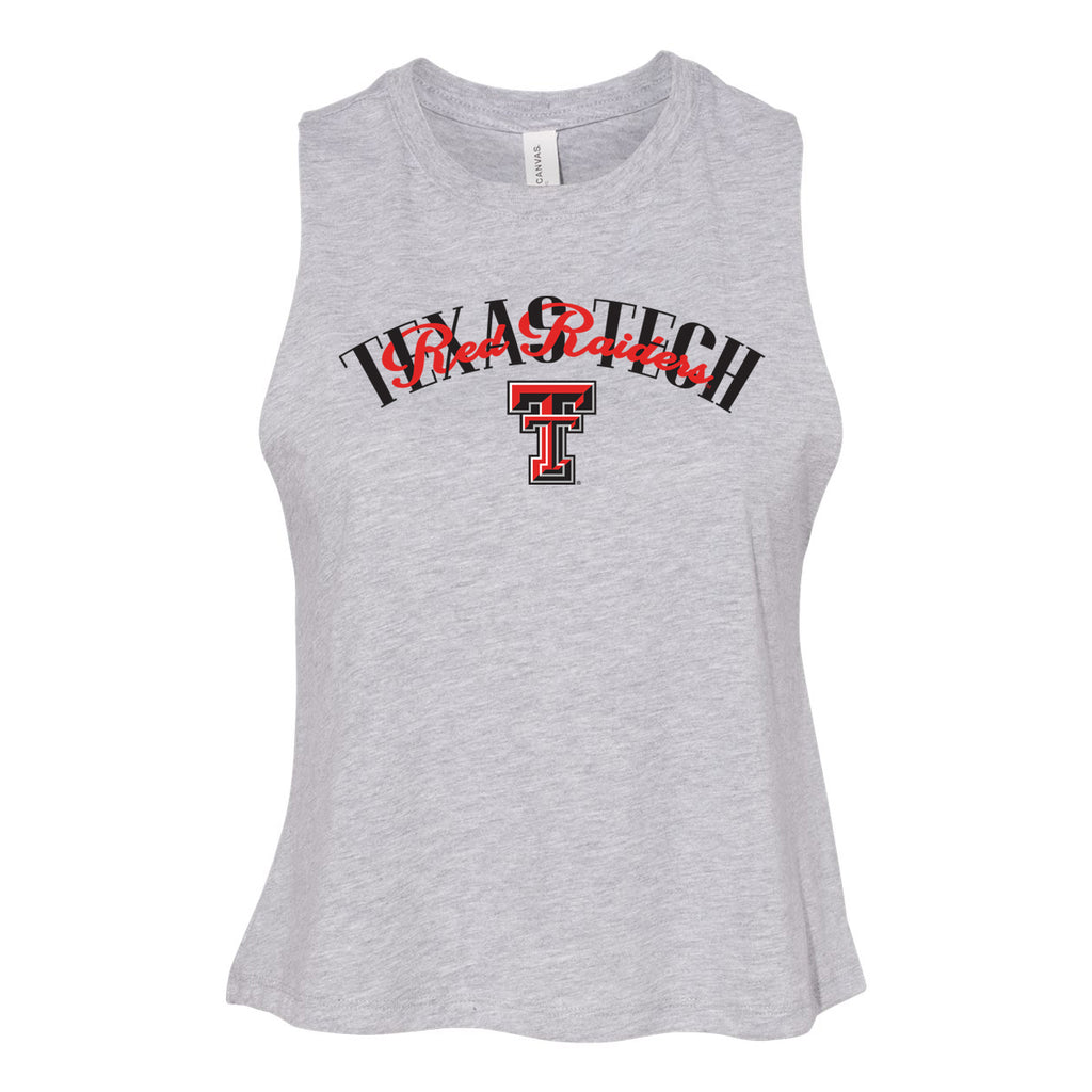 In The Huddle Cutoff Tee- Texas Tech University