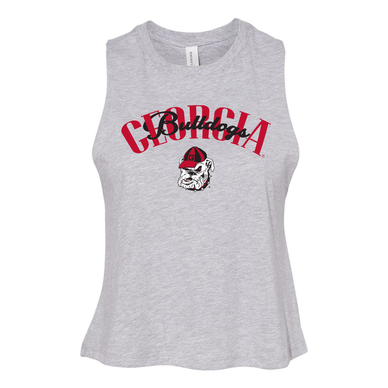 In The Huddle Cutoff Tee- University of Georgia