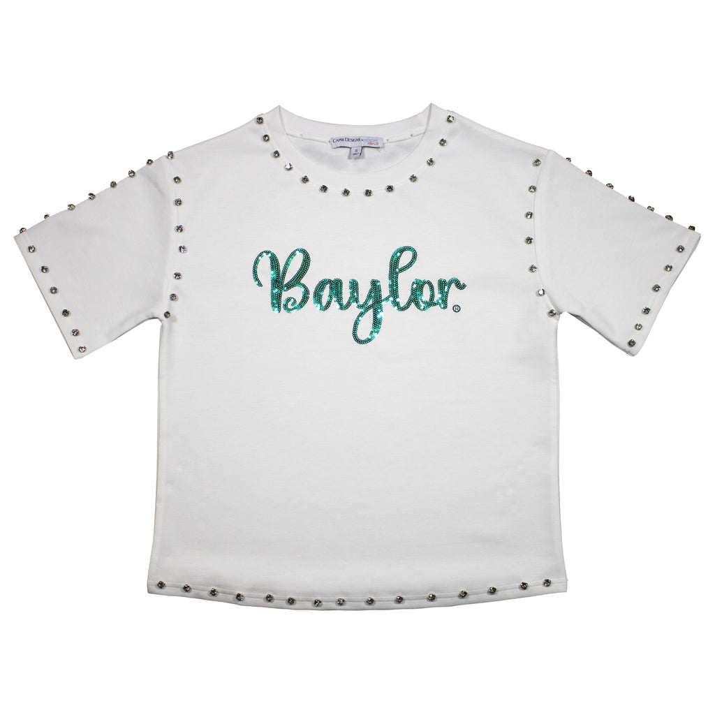 Jeweled Sequin Tee- Baylor University