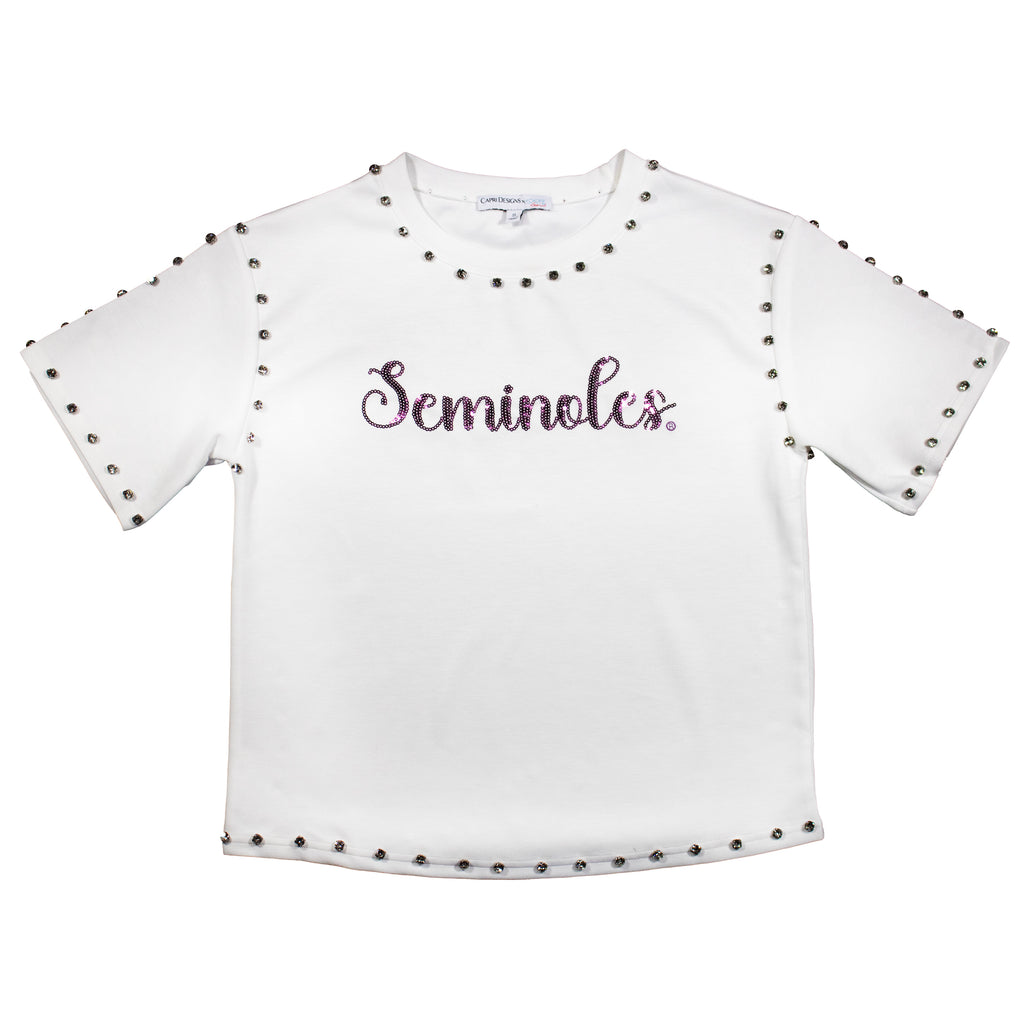 Jeweled Sequin Tee- Florida State University
