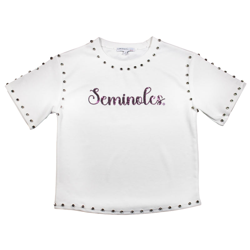 Jeweled Sequin Tee- Florida State University