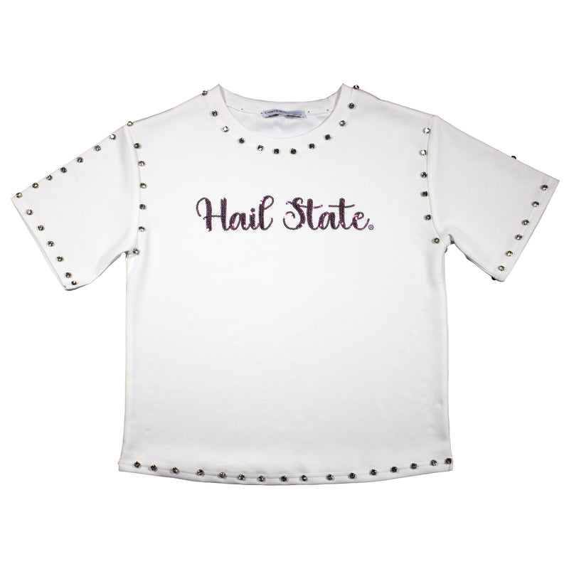 Jeweled Sequin Tee- Mississippi State University