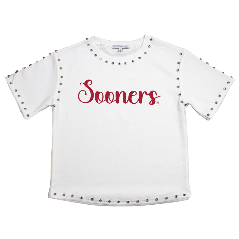 Jeweled Sequin Tee- University of Oklahoma