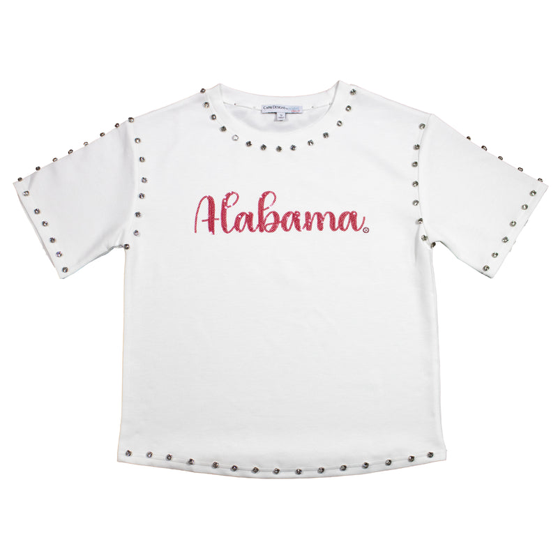 Jeweled Sequin Tee- University of Alabama