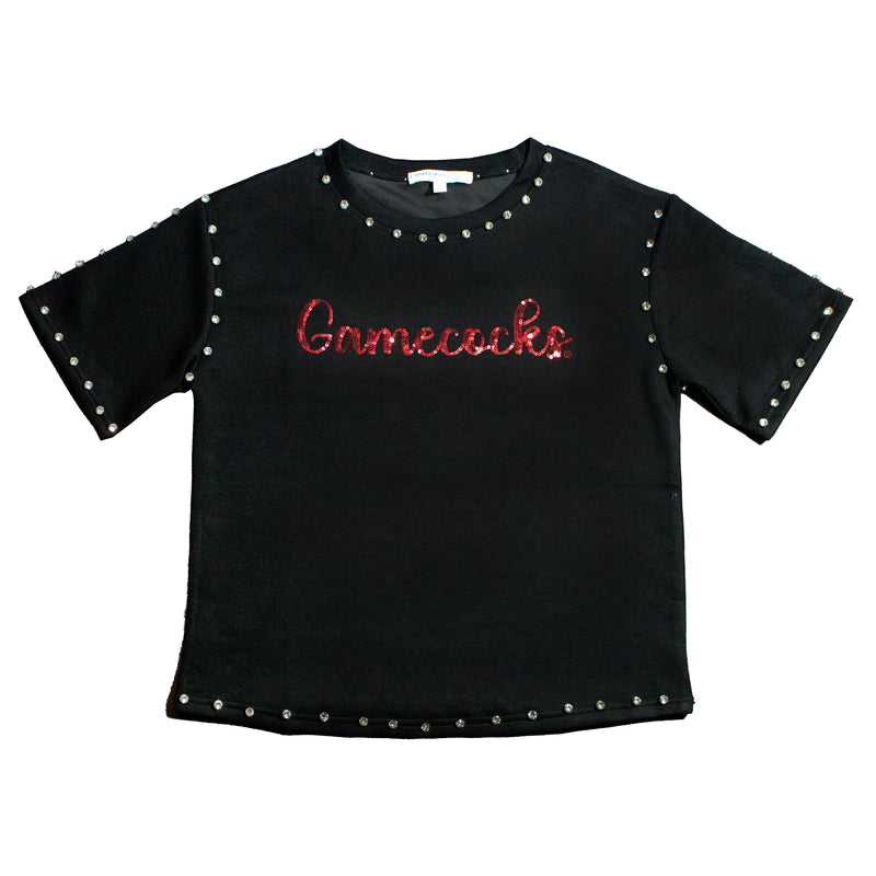 Jeweled Sequin Tee- University of South Carolina