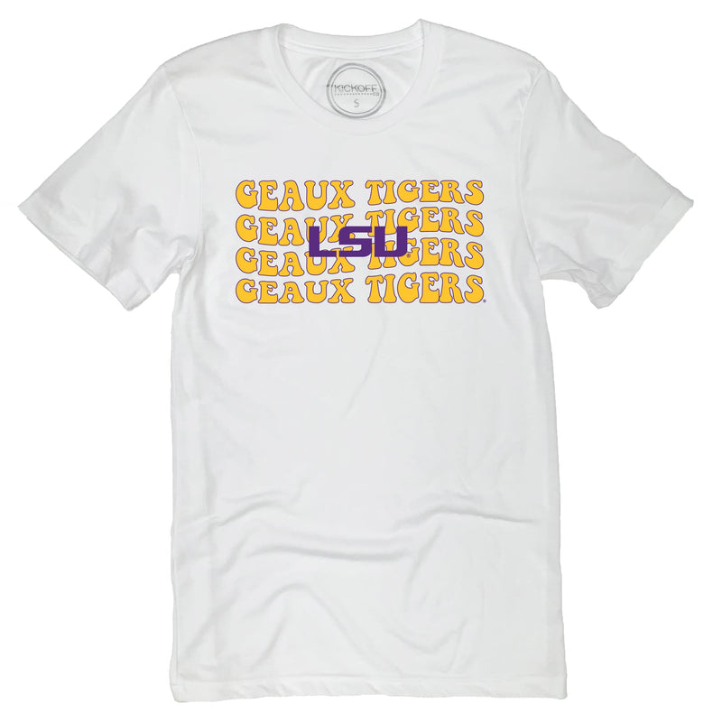 Groovy Gal Short Sleeve T-shirt in Louisiana State University