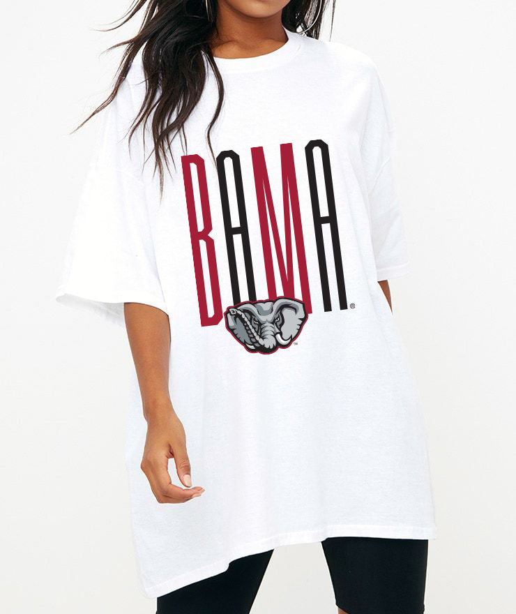 Goal Post Oversize Tee in University of Alabama