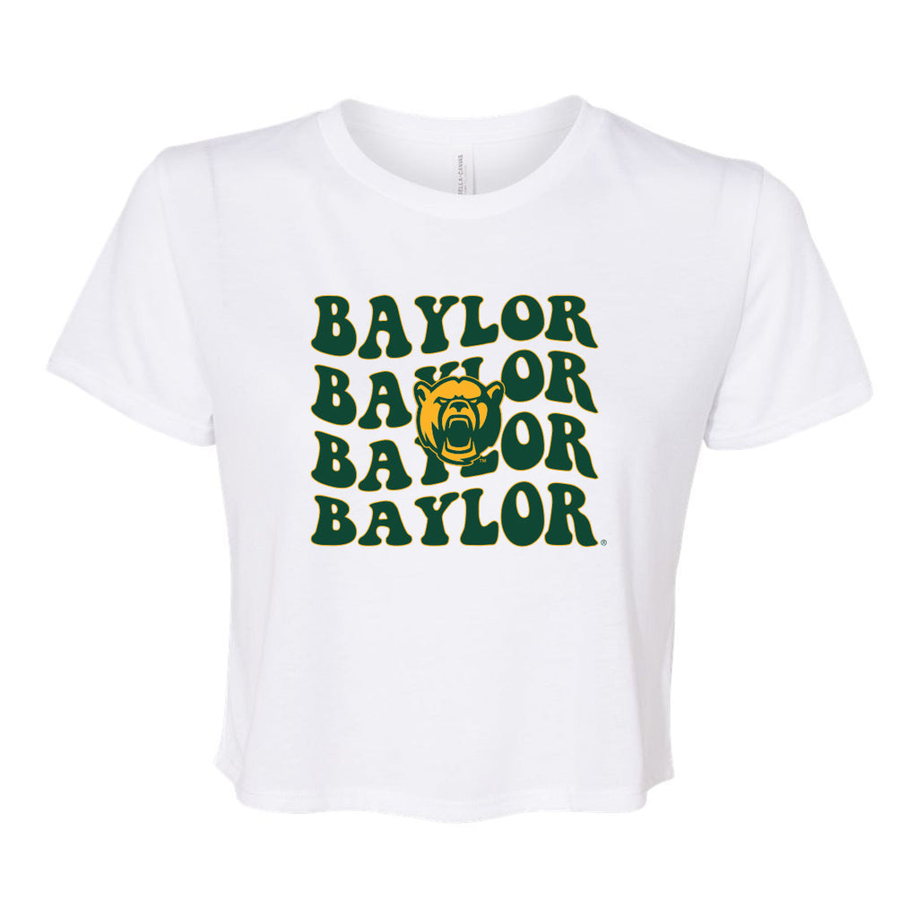 Groovy Gal Crop Short Sleeve T-shirt in Baylor University