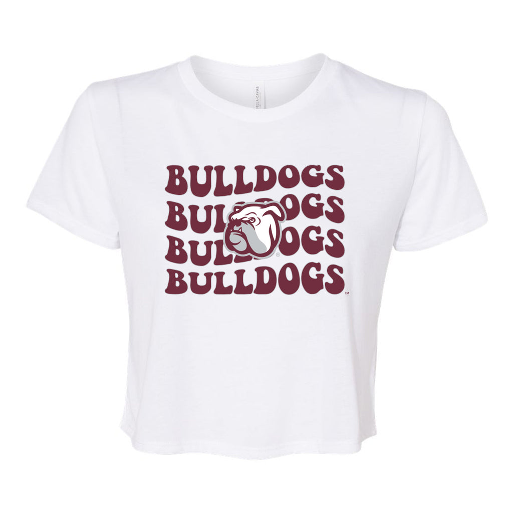 Groovy Gal Crop Short Sleeve T-shirt in Mississippi State University