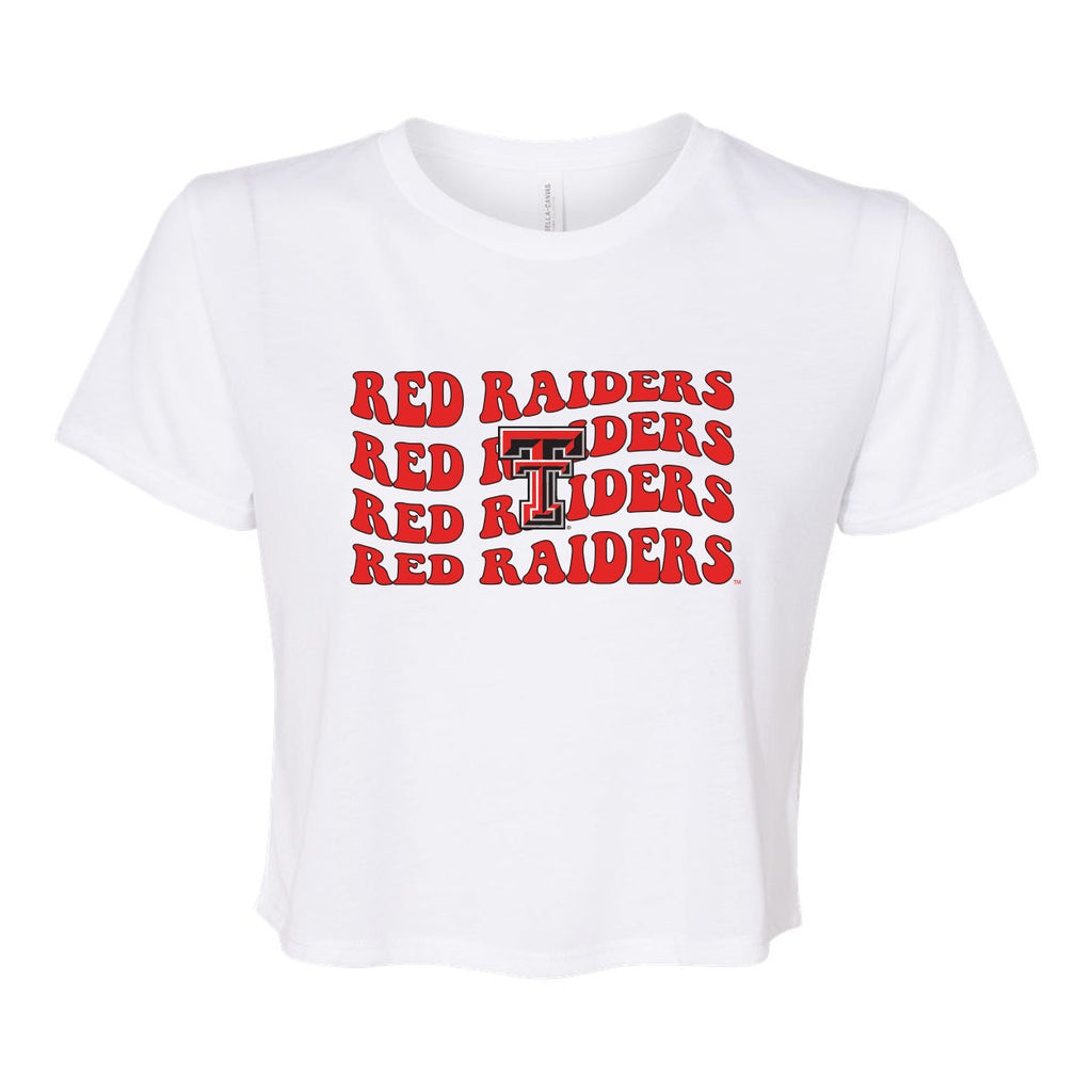 Groovy Gal Crop Short Sleeve T-shirt in Texas Tech University
